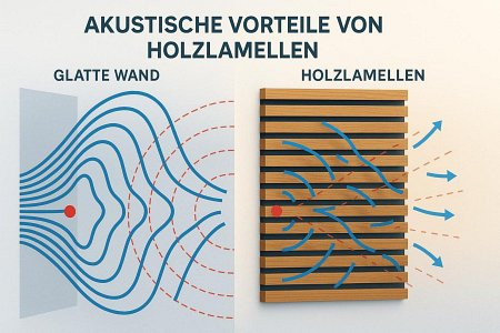 Wohnzimmer Latten für Wand- und Deckendekoration