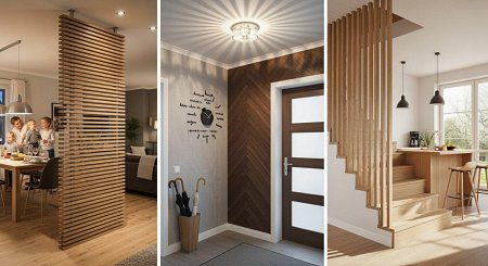 Wohnzimmer Latten für Wand- und Deckendekoration